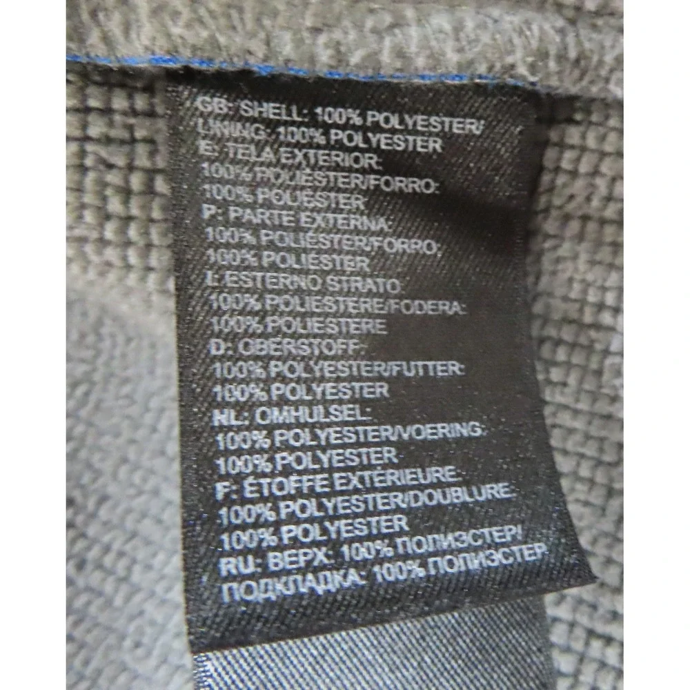 The‎ North Face Windstopper Softshell Jacket Blue Full Zip Fleece Lined Large